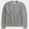 Boxy Washed Crew Sweater Boxy Washed Crew Sweater