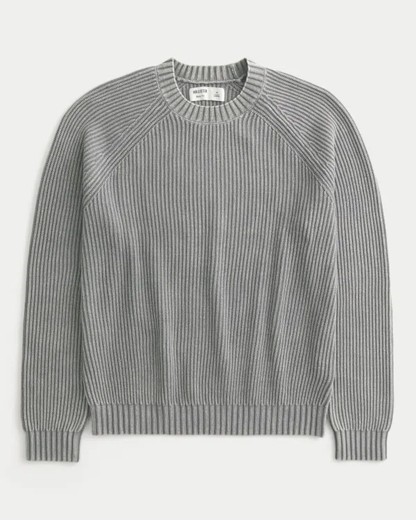Boxy Washed Crew Sweater Boxy Washed Crew Sweater