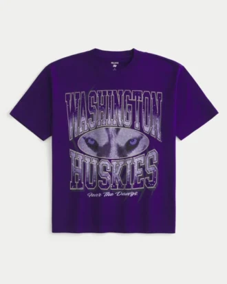 Boxy Washington Huskies Grafik-T-Shirt