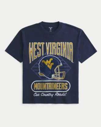 Boxy West Virginia University Mountaineers Grafik-T-Shirt