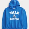 Boxy Yale Bulldogs Grafik-Hoodie