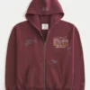 Boxy Zip-Up Arizona State University Sun Devils Graphic Hoodie Boxy Zip-Up Arizona State University Sun Devils Graphic Hoodie