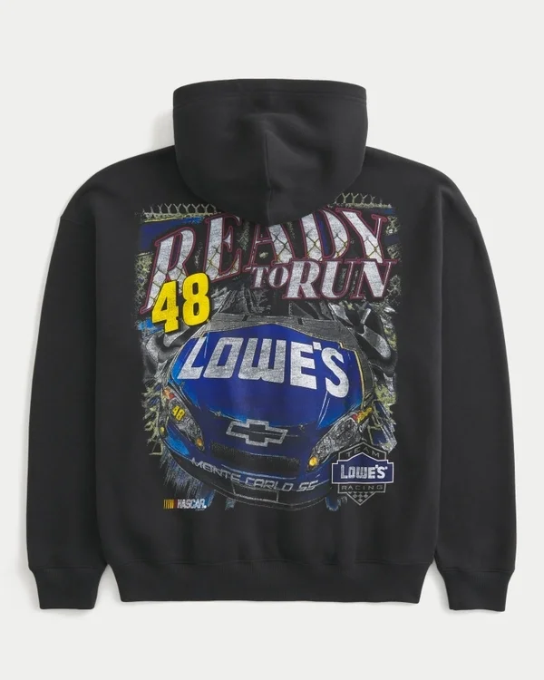 Boxy Zip-Up Jimmie Johnson Team Lowe’s NASCAR Graphic Hoodie Boxy Zip-Up Jimmie Johnson Team Lowe’s NASCAR Graphic Hoodie
