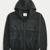 Boxy Zip-Up Purdue University Boilermakers Graphic Hoodie Boxy Zip-Up Purdue University Boilermakers Graphic Hoodie