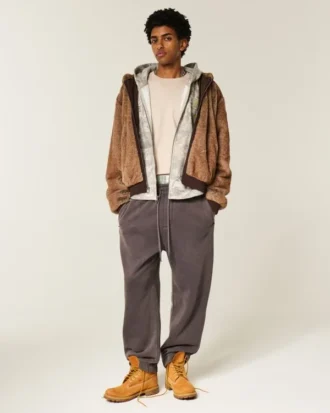 Boxy Zip-Up University of Oregon Ducks Graphic Camo Hoodie