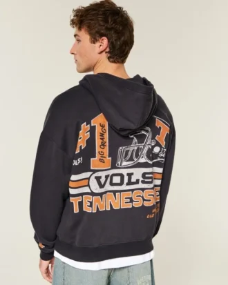 Boxy Zip-Up University of Tennessee Volunteers Graphic Hoodie