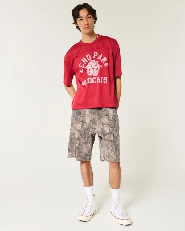 Camo Baggy Denim Painter Shorts Camo Baggy Denim Painter Shorts