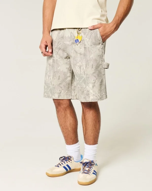 Camo Baggy Denim Shorts Camo Baggy Denim Shorts