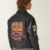 Casino Graphic Vegan Leather Jacket