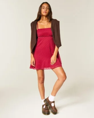 Chiffon-Babydoll-Minikleid Chiffon-Babydoll-Minikleid