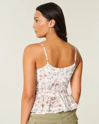 Chiffon-Rüschen-Top