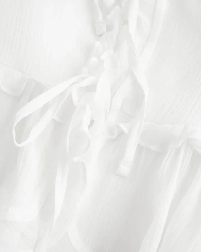 Chiffon-Rüschen-Top Chiffon-Rüschen-Top