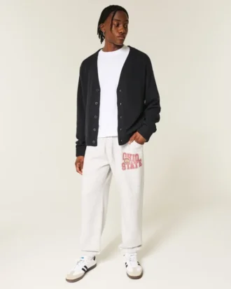 Die Ohio State University Buckeyes Graphic Baggy Cinch Fleece Jogginghose Die Ohio State University Buckeyes Graphic Baggy Cinch Fleece Jogginghose