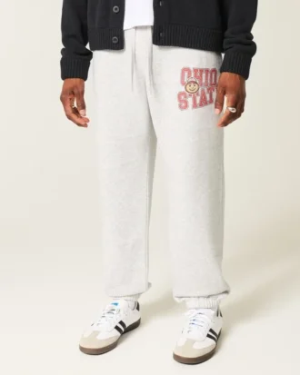 Die Ohio State University Buckeyes Graphic Baggy Cinch Fleece Jogginghose Die Ohio State University Buckeyes Graphic Baggy Cinch Fleece Jogginghose