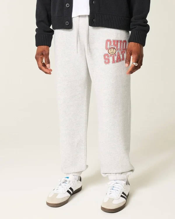 Die Ohio State University Buckeyes Graphic Baggy Cinch Fleece Jogginghose Die Ohio State University Buckeyes Graphic Baggy Cinch Fleece Jogginghose