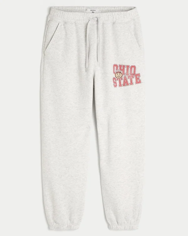 Die Ohio State University Buckeyes Graphic Baggy Cinch Fleece Jogginghose Die Ohio State University Buckeyes Graphic Baggy Cinch Fleece Jogginghose