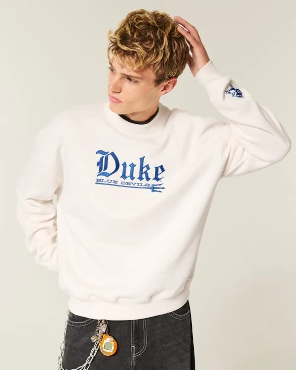 Duke University Blue Devils Grafik-Crew-Sweatshirt Duke University Blue Devils Grafik-Crew-Sweatshirt