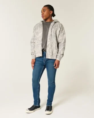 Dunkelblaue Athletic Skinny Jeans Dunkelblaue Athletic Skinny Jeans