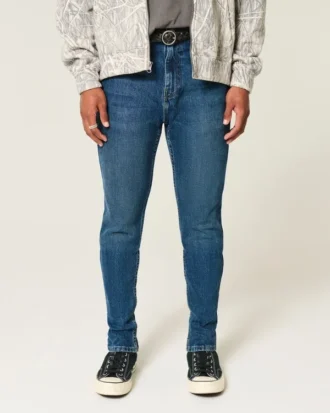 Dunkelblaue Athletic Skinny Jeans Dunkelblaue Athletic Skinny Jeans