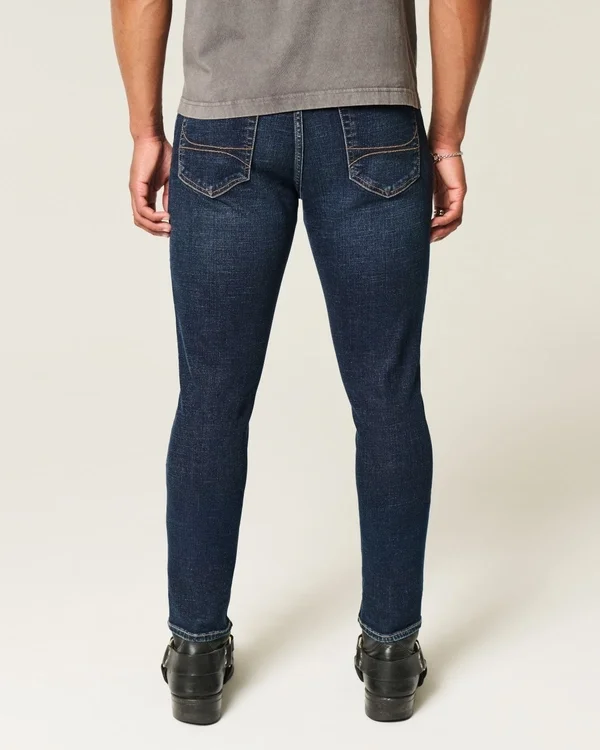 Dunkelblaue Athletic Skinny Jeans Dunkelblaue Athletic Skinny Jeans