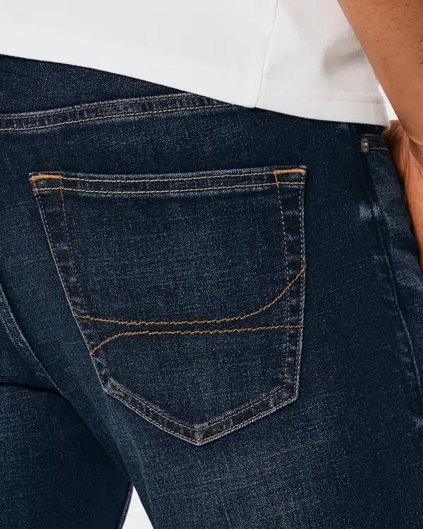 Dunkelblaue Athletic Skinny Jeans Dunkelblaue Athletic Skinny Jeans