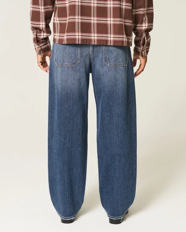 Dunkelblaue Skater-Baggy-Jeans Dunkelblaue Skater-Baggy-Jeans