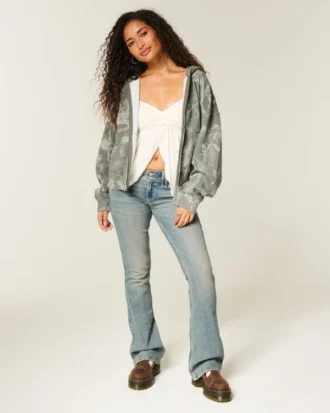 Einfach zu verschließender Camouflage-Hoodie