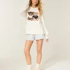 Flanell-Shorts mit Rüschen Flanell-Shorts mit Rüschen