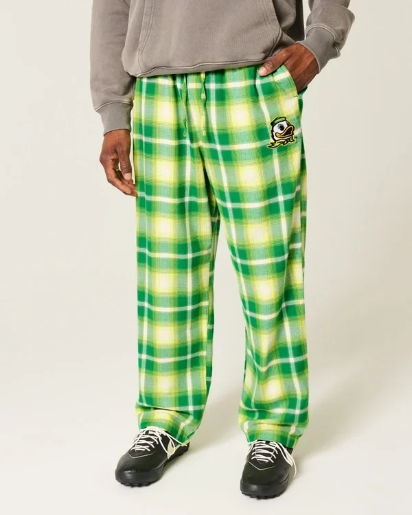 Flannelhose mit Grafikprint der University of Oregon Ducks Flannelhose mit Grafikprint der University of Oregon Ducks
