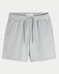 Fleece-Shorts über dem Knie