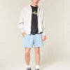Fleece-Shorts über dem Knie Fleece-Shorts über dem Knie