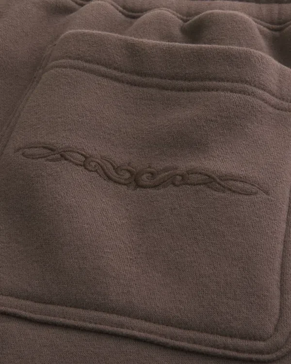 Fleece-Shorts über dem Knie Fleece-Shorts über dem Knie