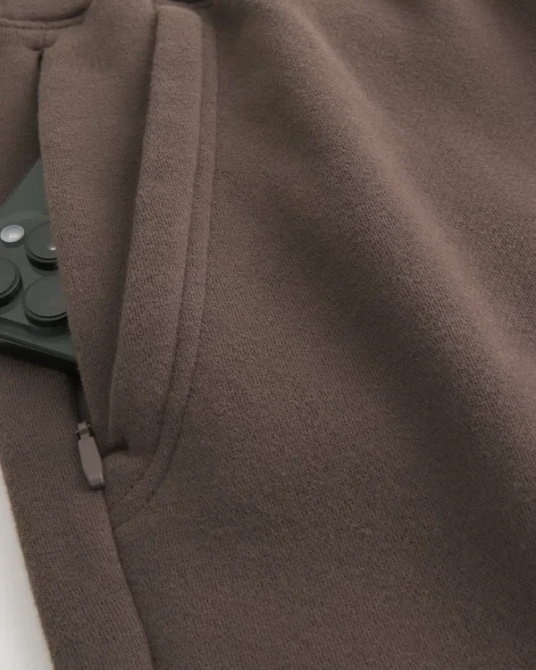 Fleece-Shorts über dem Knie Fleece-Shorts über dem Knie