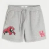Fleece-Shorts mit Grafik der University of Houston, Länge bis zur Mitte des Oberschenkels Fleece-Shorts mit Grafik der University of Houston, Länge bis zur Mitte des Oberschenkels