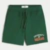 Fleece-Shorts mit Grafik der University of Miami Hurricanes