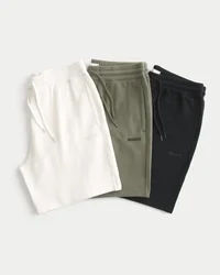 Fleece-Shorts mit Logo, 3er-Pack, Länge über dem Knie Fleece-Shorts mit Logo, 3er-Pack, Länge über dem Knie