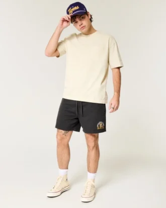 Fleece-Shorts mit LSU Tigers-Grafik, mittellang