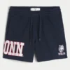 Fleece-Shorts mit UConn Huskies-Grafik, mittellang