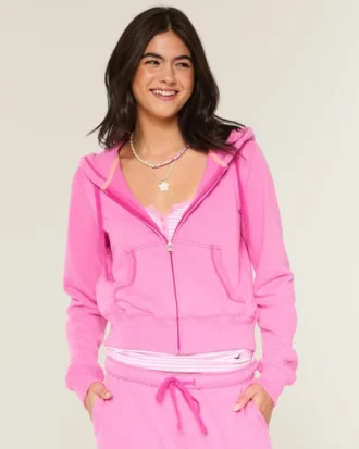 Frottee-Hoodie mit Reißverschluss Frottee-Hoodie mit Reißverschluss