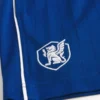 Fußballshorts aus Strick mit Logo, mittellang