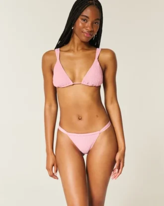 Gesmoktes Cheekiest-Bikiniunterteil mit hohem Beinausschnitt