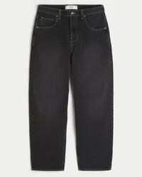 Gewaschene schwarze Skater-Baggy-Jeans mit Schlangenprint Gewaschene schwarze Skater-Baggy-Jeans mit Schlangenprint