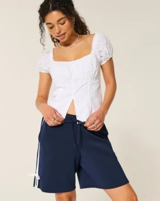 Gilly Hicks Active Cooldown Shorts mit seitlicher Schleife