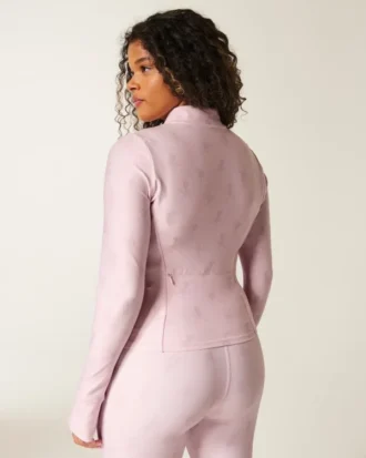 Gilly Hicks Active Recharge Bow Double Zip Jacket