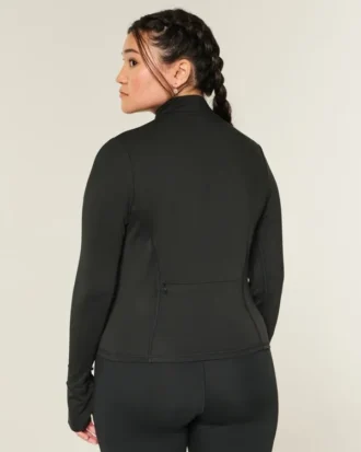 Gilly Hicks Active Recharge Bow Double Zip Jacket