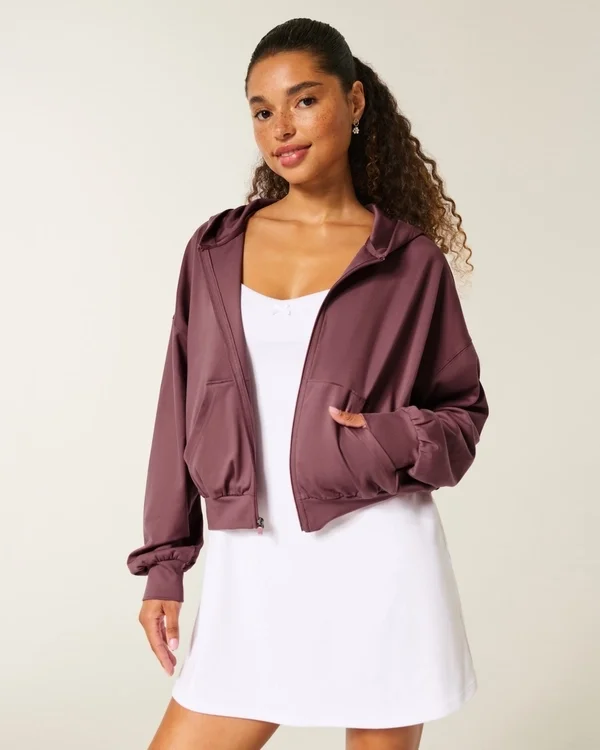 Gilly Hicks Active Recharge Easy Zip-Up Hoodie Gilly Hicks Active Recharge Easy Zip-Up Hoodie