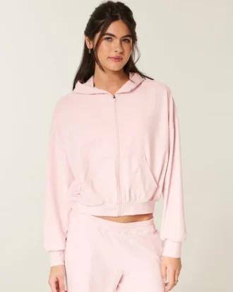 Gilly Hicks Active Recharge Easy Zip-Up Hoodie