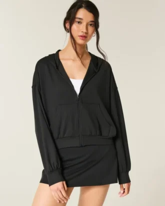 Gilly Hicks Active Recharge Easy Zip-Up Hoodie