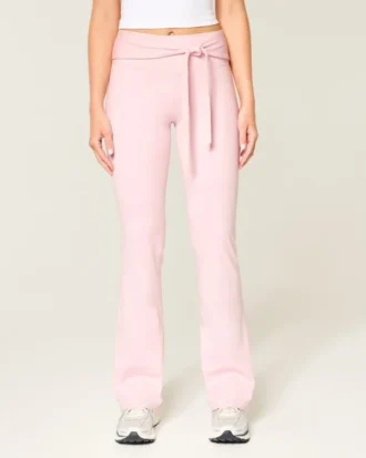 Gilly Hicks Active Recharge Leggings mit Bindegürtel und Bootcut-Bein