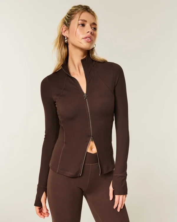 Gilly Hicks Active Recharge Slim & Snatched Full-Zip Gilly Hicks Active Recharge Slim & Snatched Full-Zip